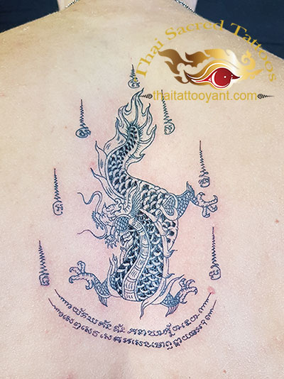 Mangkorn Dragon Thai Sak Yant Tattoo