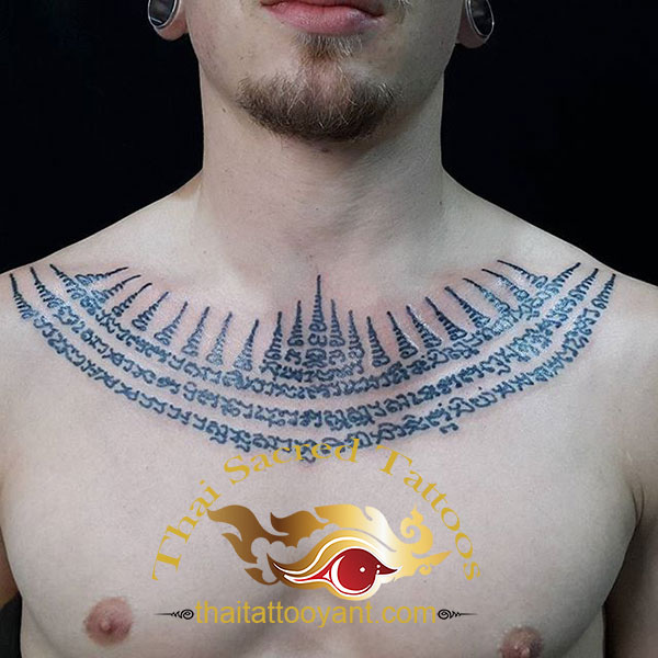 Sangwan Cheast necklace Yant Thai Tattoo