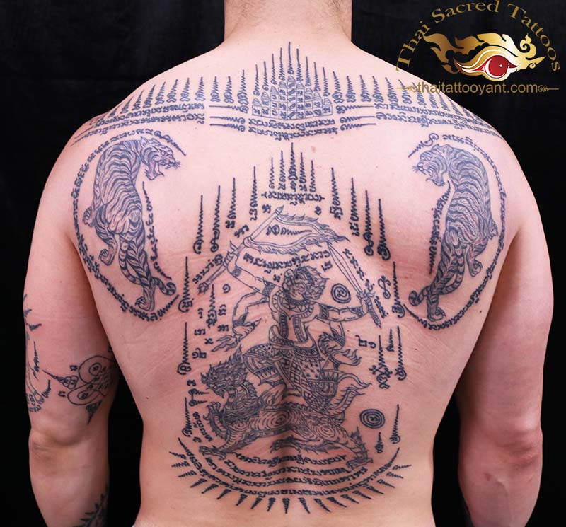 Thai Tattoo Sak Yant Back piece