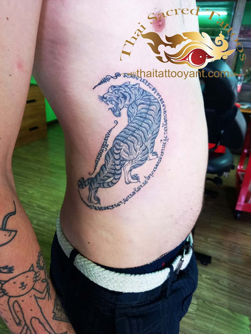 Tiger Sak Yant Thai Tattoo