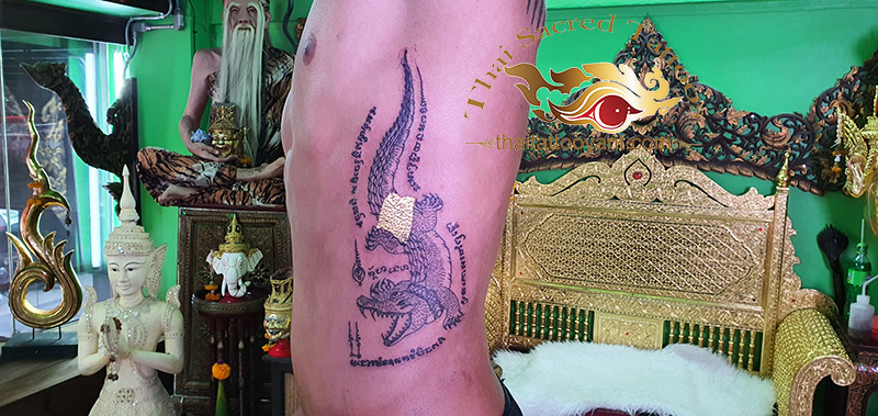Crocodile Sak Yant Thai Tattoo Yant
