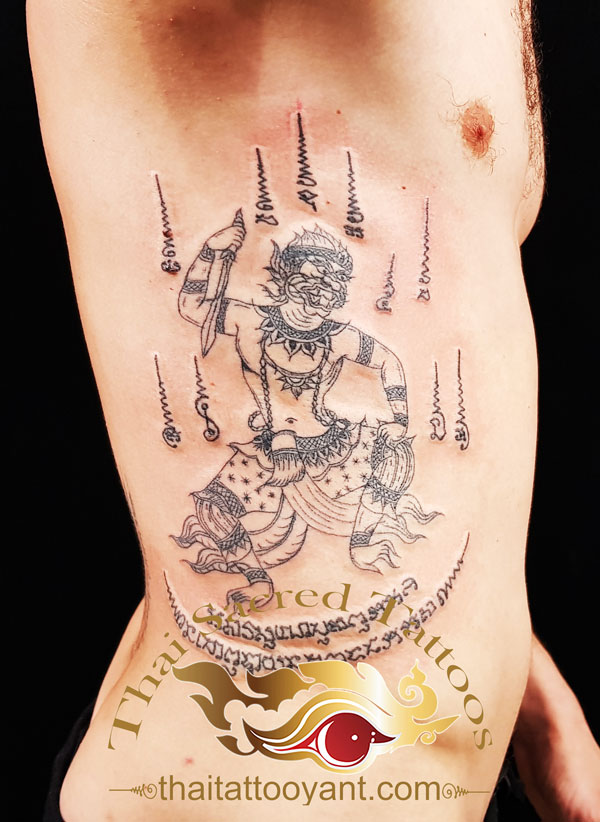 Hanuman Sak yant Thai Tattoo