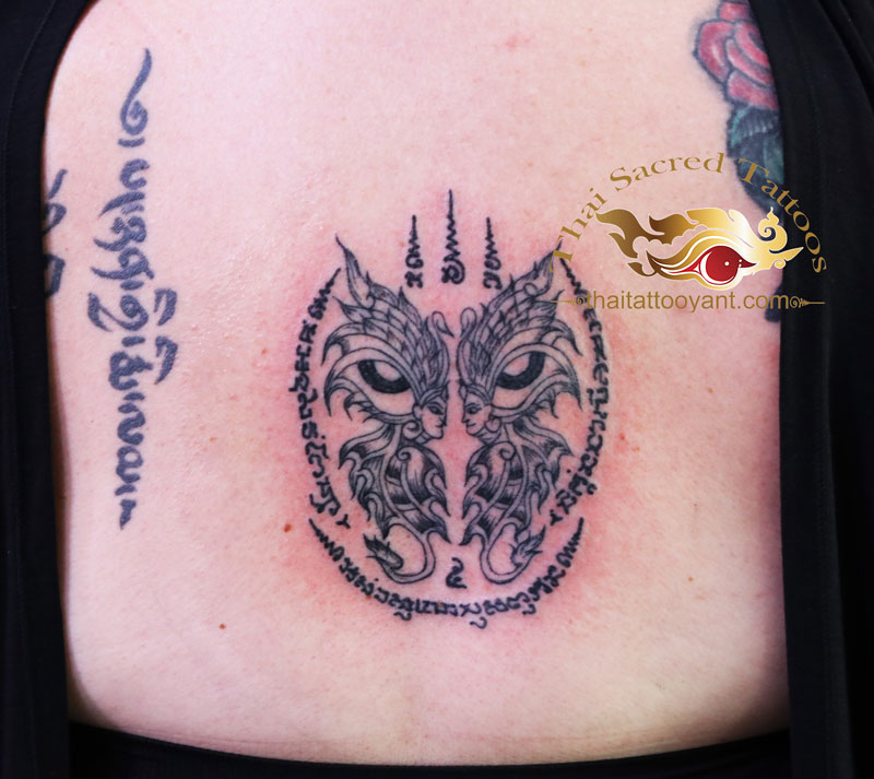 Pee Sue Ladree Butterfly Thai Tattoo Yant