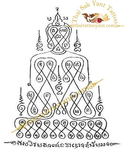 Onk Pra Buddha Thai Tattoo Sak Yant design 2