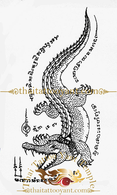 Crocodile Thai Tattoo Sak Yant 1