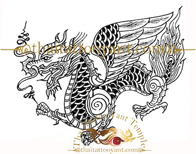 Dragon Thai Tattoo Sak Yant 4