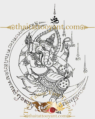 Ganesh Thai Tattoo Sak Yant 2