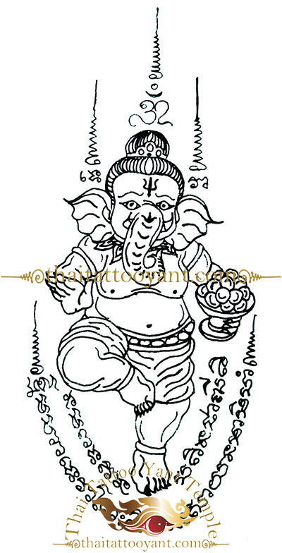 Ganesh Thai Tattoo Sak Yant 5