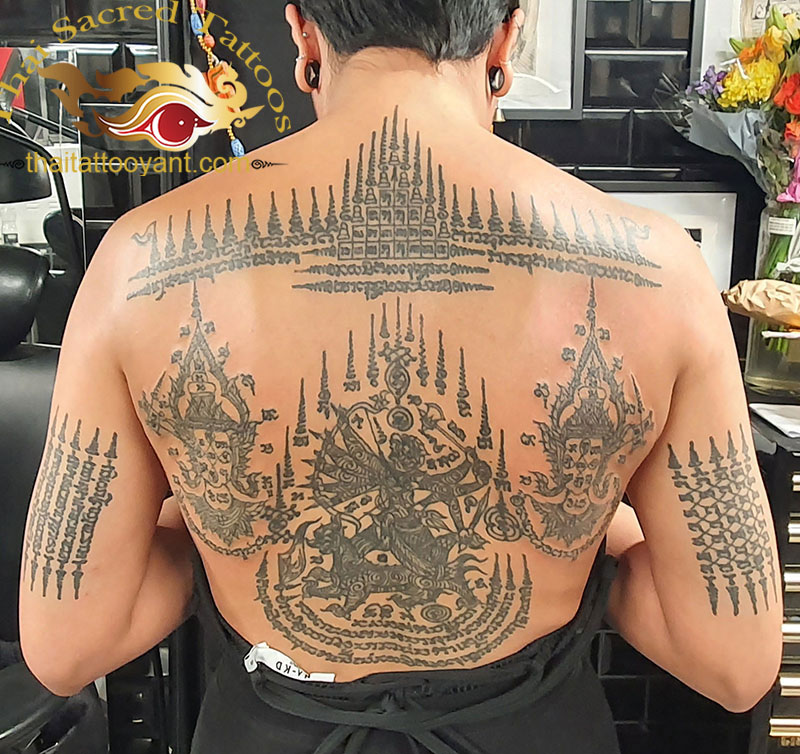 Sak Yant Tattoo Female Back piece