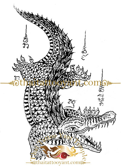 Crocodile Thai Tattoo Sak Yant