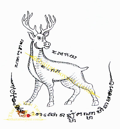 Deer Thai Tattoo Sak Yant