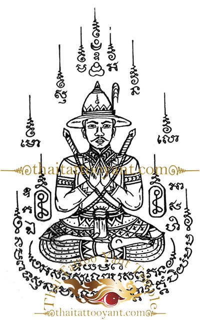 Divine Entities Sak Yant Tattoo Design