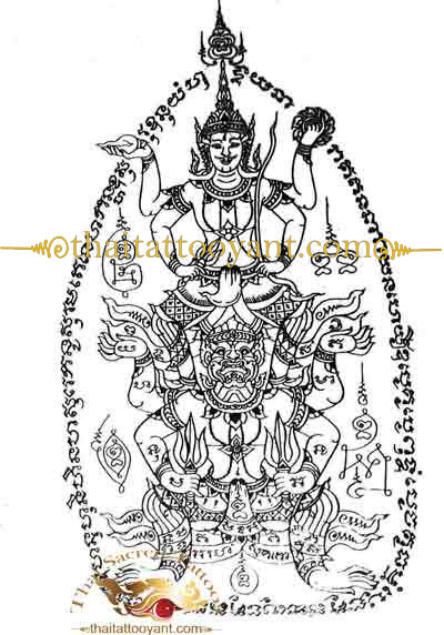 Divine Entities Sak Yant Thai Tattoo Yant