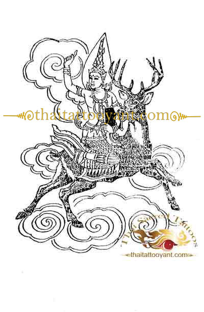 Divine Entities Sak Yant Tattoo Design