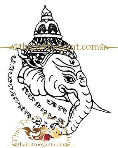 Elephant Thai Tattoo Sak Yant