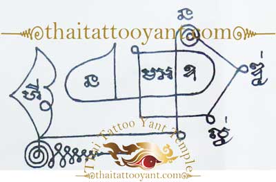 Fertility Attraction Thai Tattoo Sak Yant Design