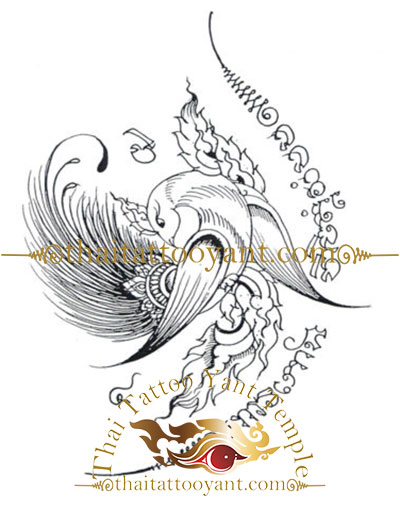 Bird Nok Thai Tattoo Sak Yant Design