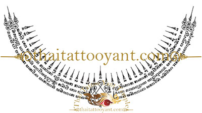 Thai Necklace Sak Yant Thai Tattoo Design