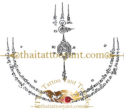 Thai Necklace Sak Yant Thai Tattoo Design