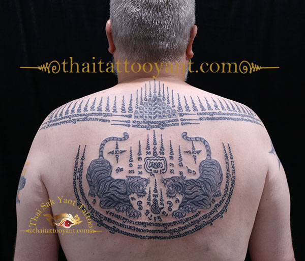 Twin Tiger Suea Tattoo Yant