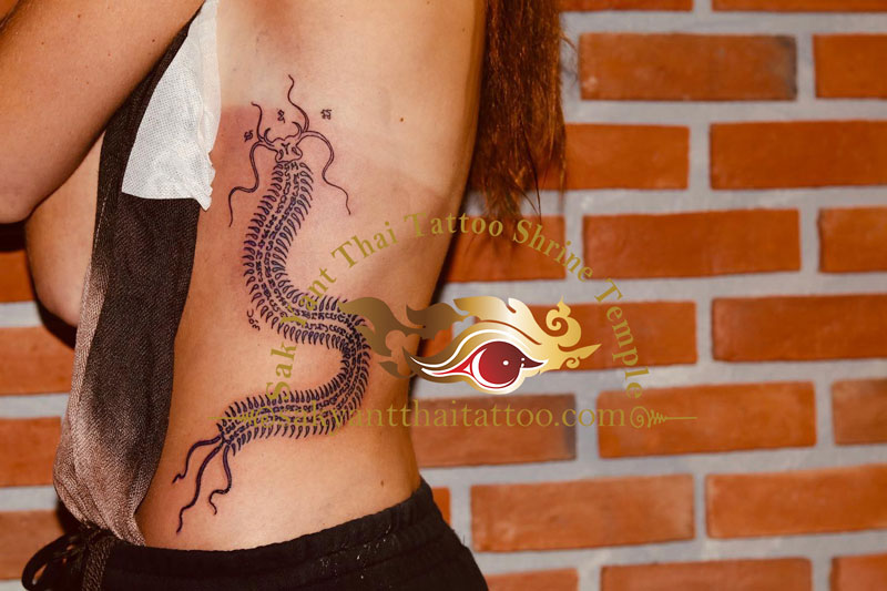 Centipede Sak Yant Thai tattoo