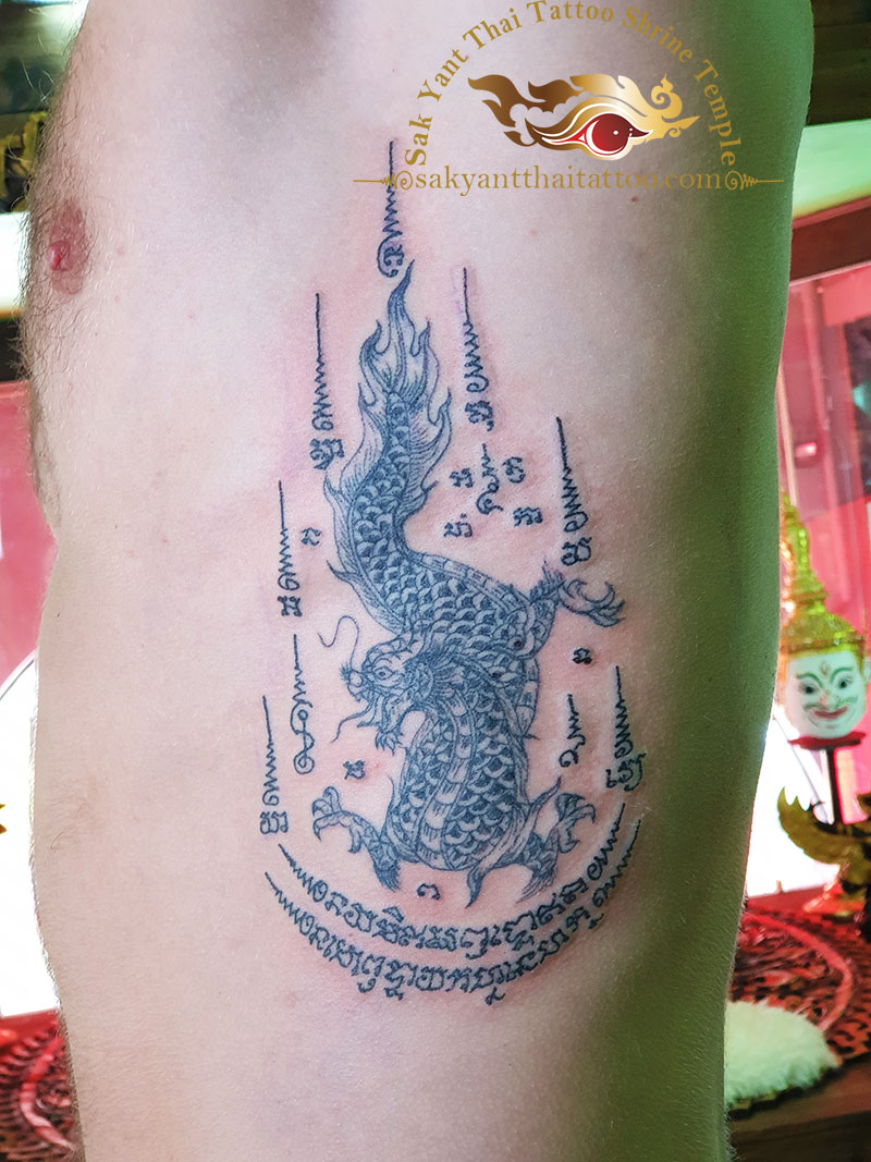Dragon Thai Sak Yant Tattoo