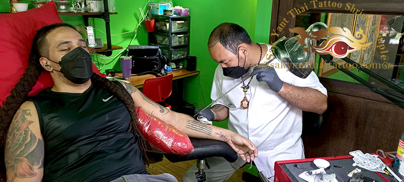 Full Arm Thai Sak Yant Tattoo