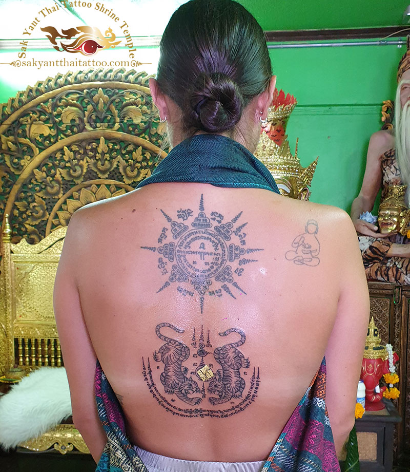 Twin Tigers Sak Yant Thai Tattoo