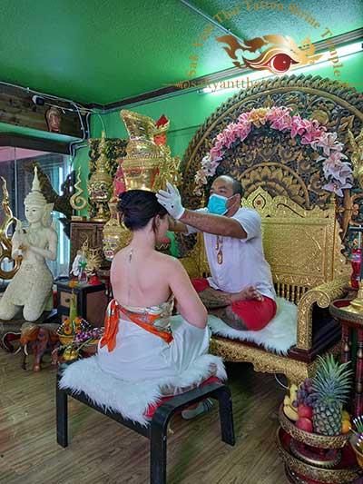 Thai Tattoo Sak Yant activating design blessing by Master Ajarn Sak