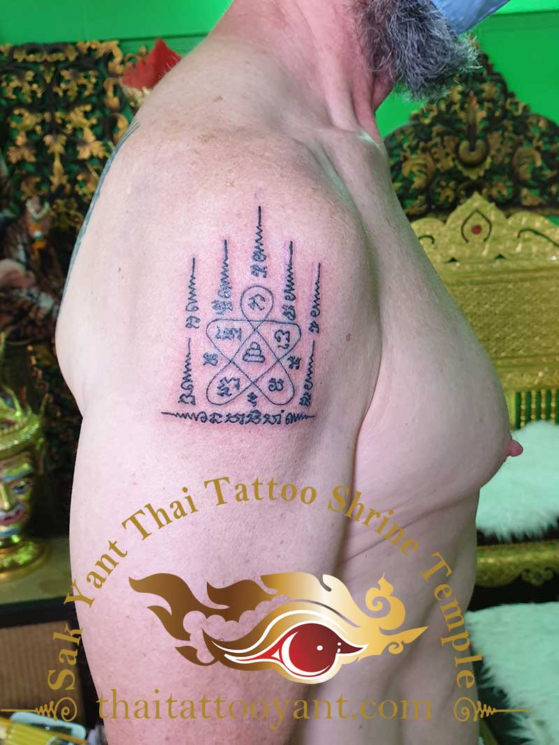 Buddha Sak Yant Thai Tattoo Design
