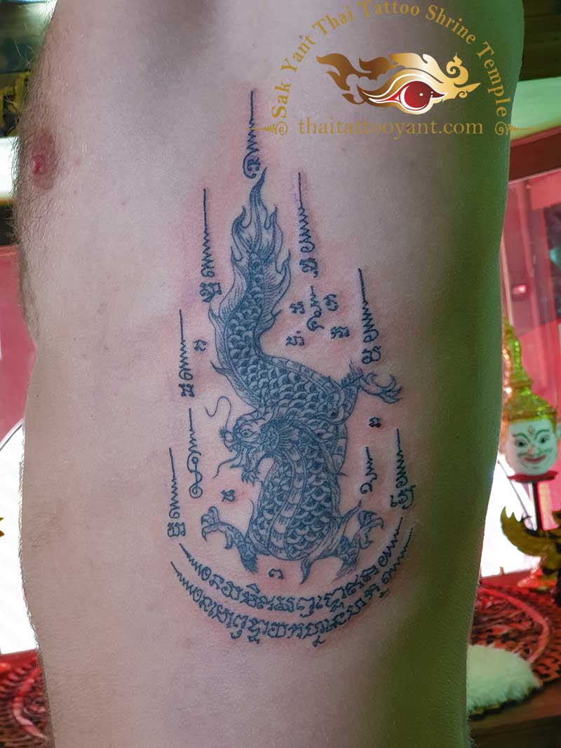 Dragon Sak Yant Thai Tattoo