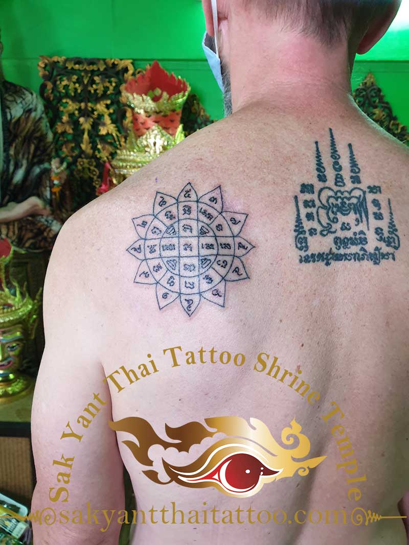 Round Sak Yant Thai Tattoo