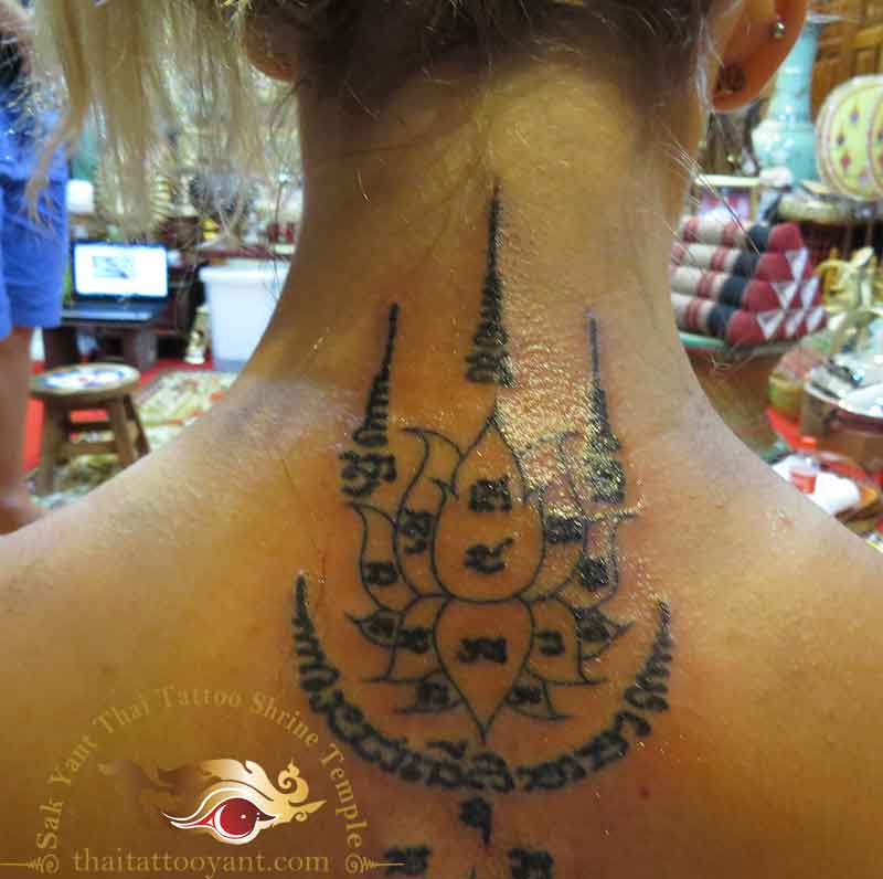 Dok Bua Lotus Flower Sak Yant Thai Tattoo