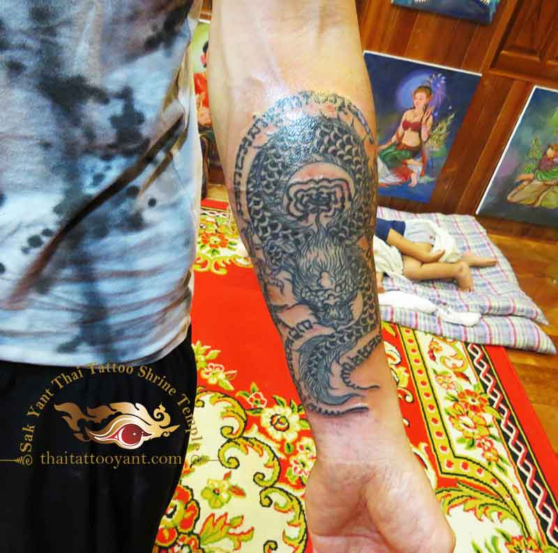 Dragon Sak Yant Thai Tattoo