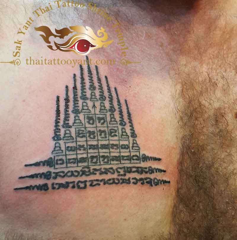Gao Yord 9 Spires Master Sak Yant Thai Tattoo