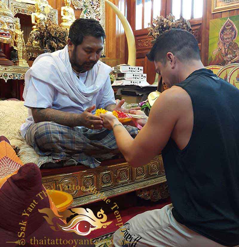 Sak Yant Thai Tattoo Blessing Offering