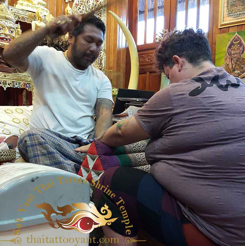 Sak Yant Thai Tattoo Blessing Activation by Ajarn Ohr