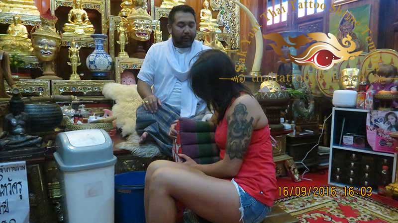 Sak Yant Thai Tattoo Blessing Activation by Ajarn Ohr