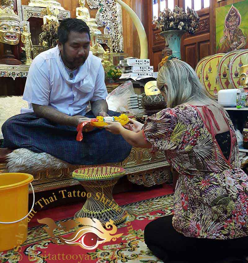 Sak Yant Thai Tattoo Blessing Offering
