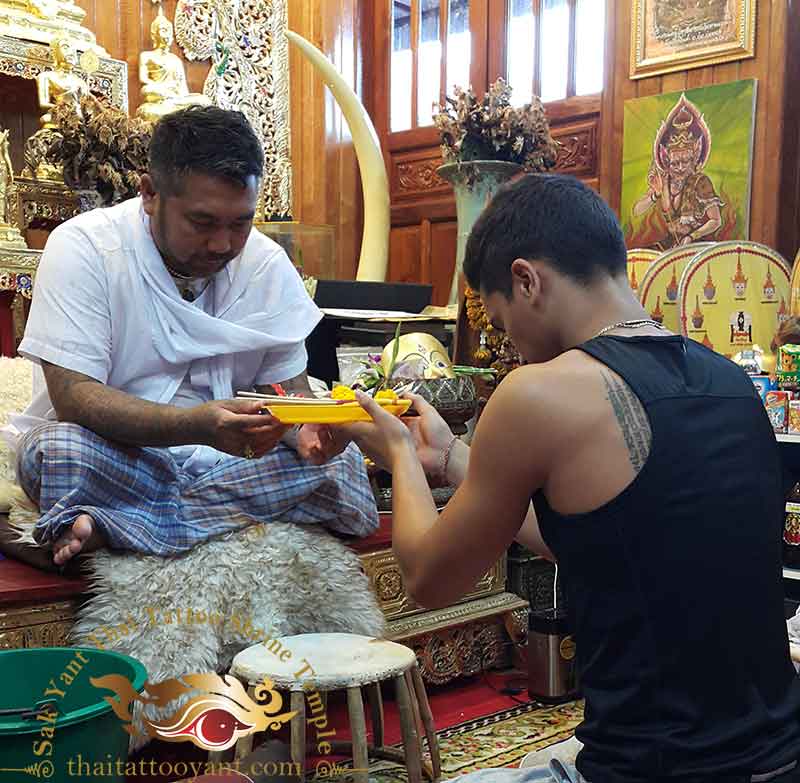 Sak Yant Thai Tattoo Blessing Offering