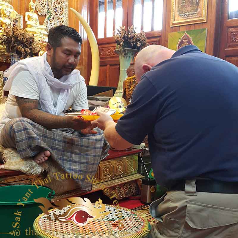Sak Yant Thai Tattoo Blessing Offering