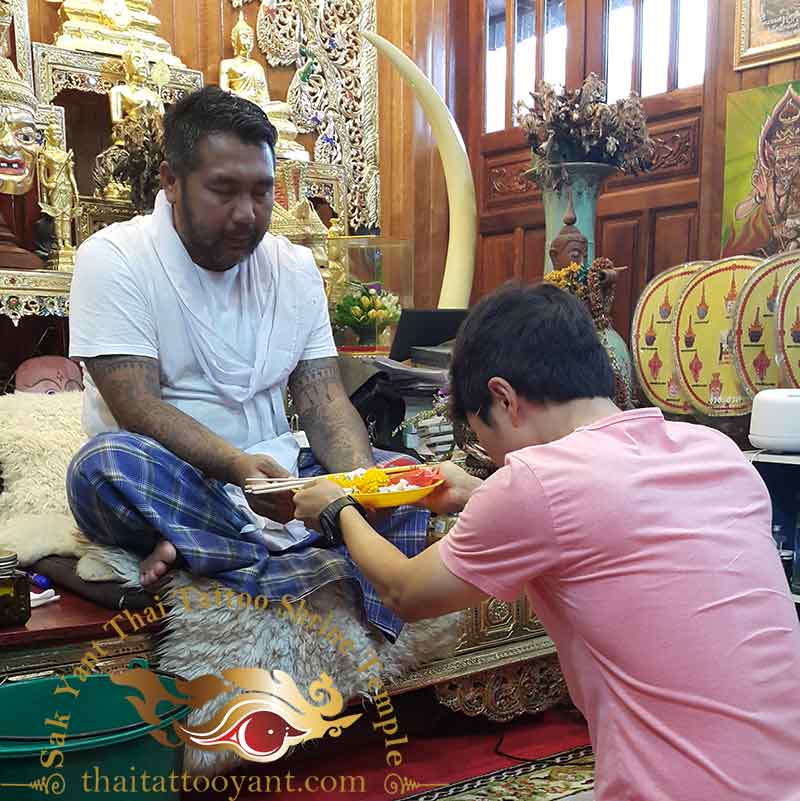 Sak Yant Thai Tattoo Blessing Offering
