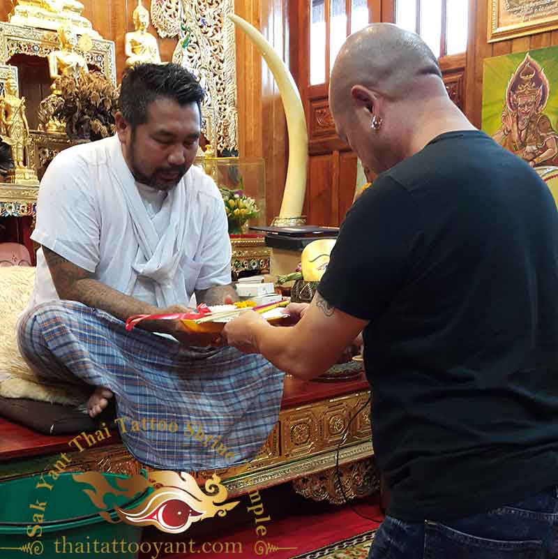 Sak Yant Thai Tattoo Blessing Offering