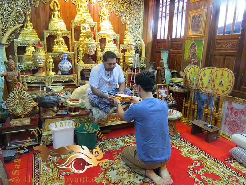 Sak Yant Thai Tattoo Blessing Offering