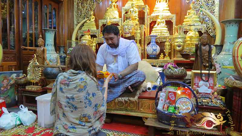 Sak Yant Thai Tattoo Blessing Offering