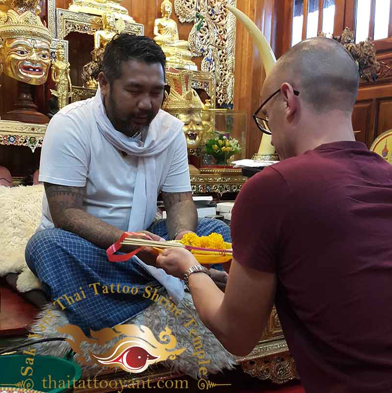 Sak Yant Thai Tattoo Blessing Offering