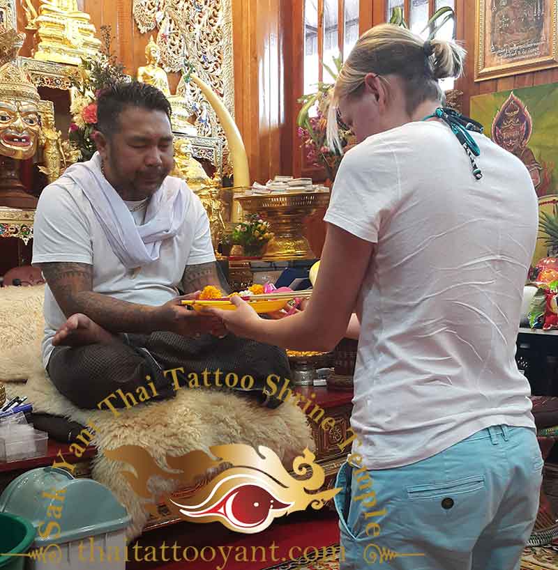 Sak Yant Thai Tattoo Blessing Offering