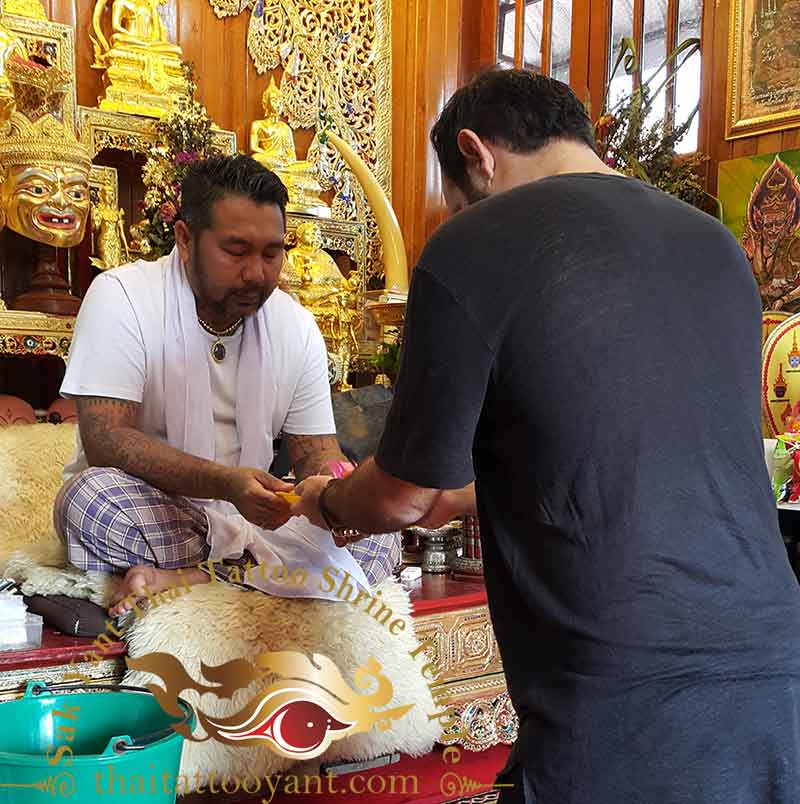 Sak Yant Thai Tattoo Blessing Offering