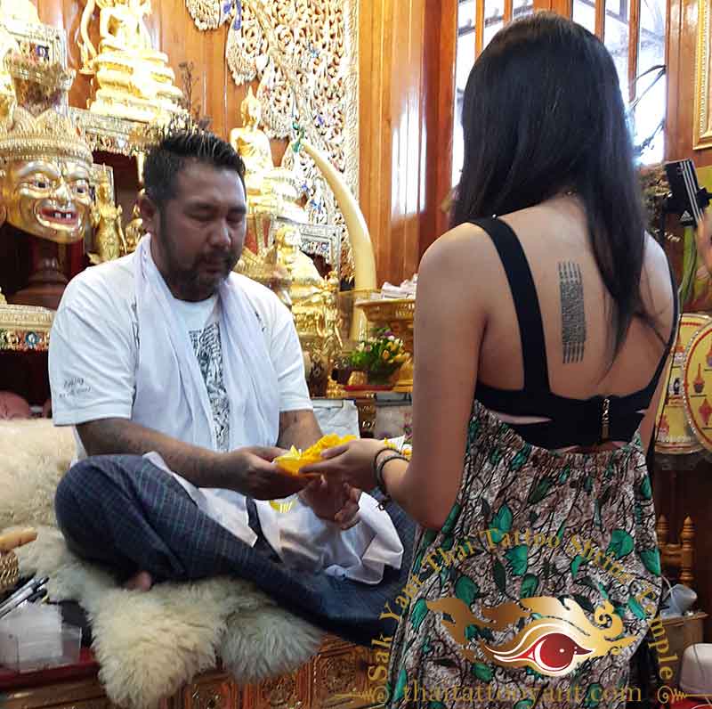 Sak Yant Thai Tattoo Blessing Offering