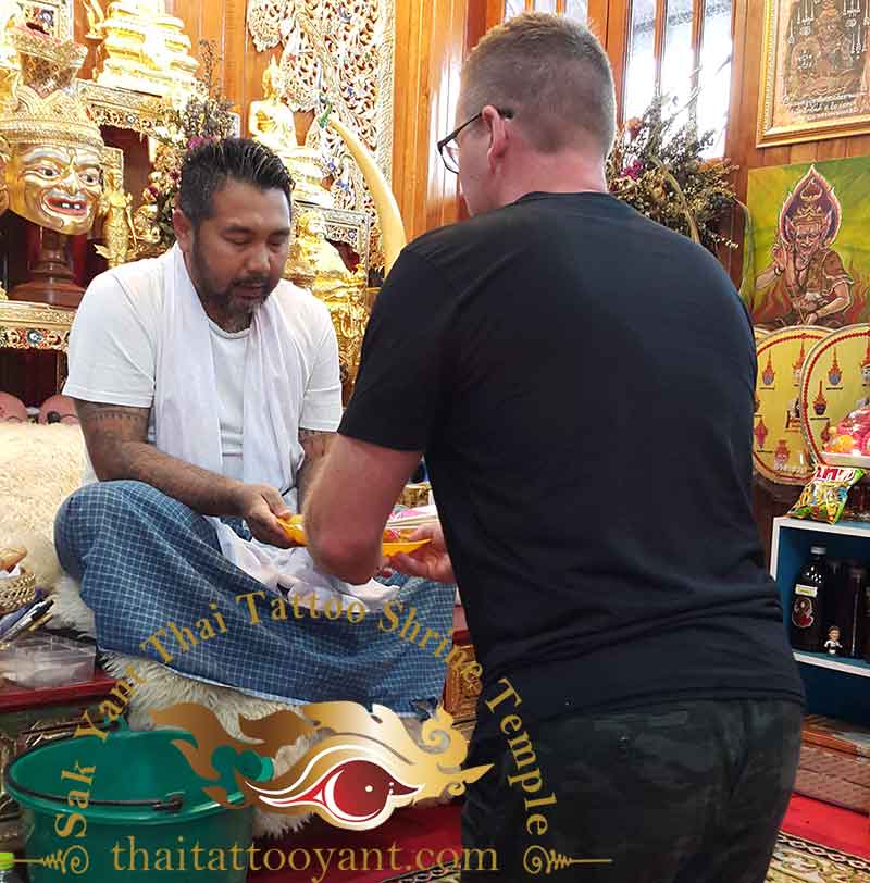 Sak Yant Thai Tattoo Blessing Offering